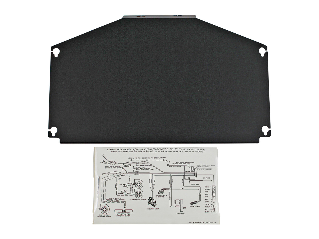 Harman P43 Upper Auger Motor Cover (2-00-773843P)