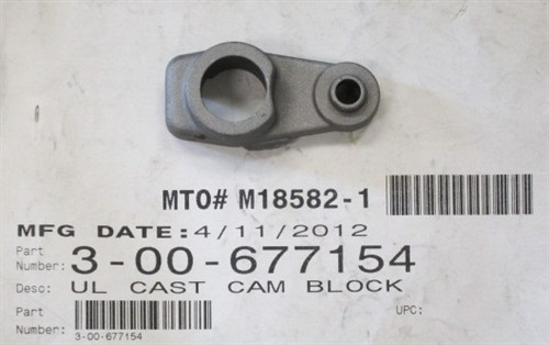Harman and Heatilator Eco-Choice UL Cast Feeder Cam Block (3-00-677154)